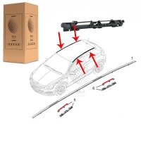 DACHTRÄGER BLENDE ABDECKUNG LEISTE SCHWARZ OPEL ASTRA H ZAFIRA B 5187915