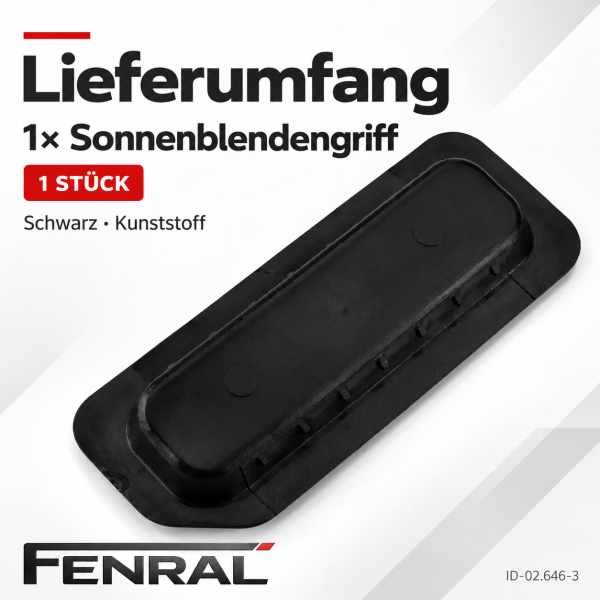 Schiebedach-Sonnenblendengriff kompatibel für Mercedes-Benz W210 Schwarz FENRAL