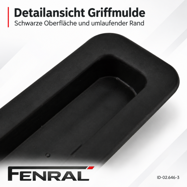 Schiebedach-Sonnenblendengriff kompatibel für Mercedes-Benz W210 Schwarz FENRAL