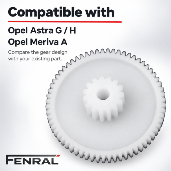 Drosselklappen-Antriebszahnrad kompatibel für Opel Astra G/H Meriva A FENRAL