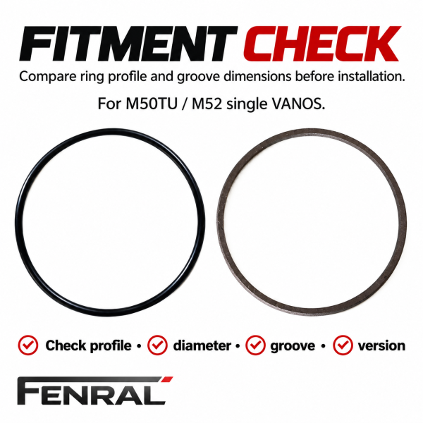 Einfach-VANOS-Dichtringsatz kompatibel für BMW M50TU M52 – FENRAL