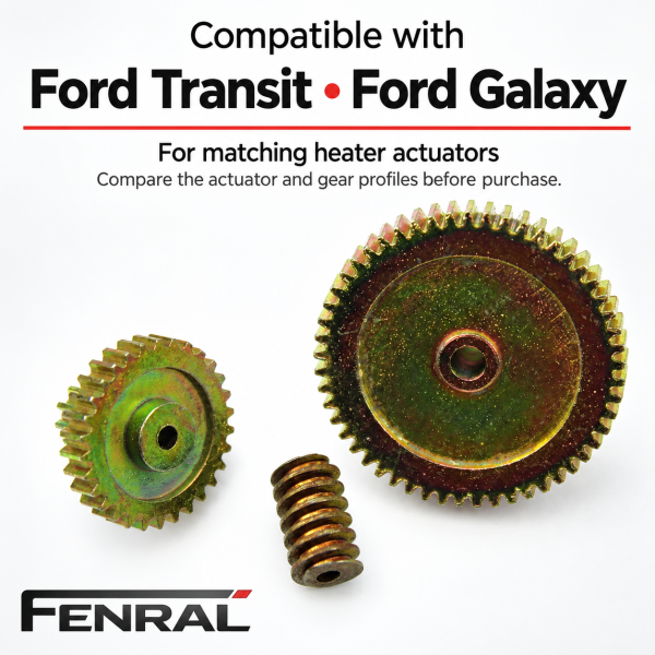 Heizungsstellmotor-Zahnradsatz kompatibel für Ford Transit und Galaxy 3 Zahnräder FENRAL