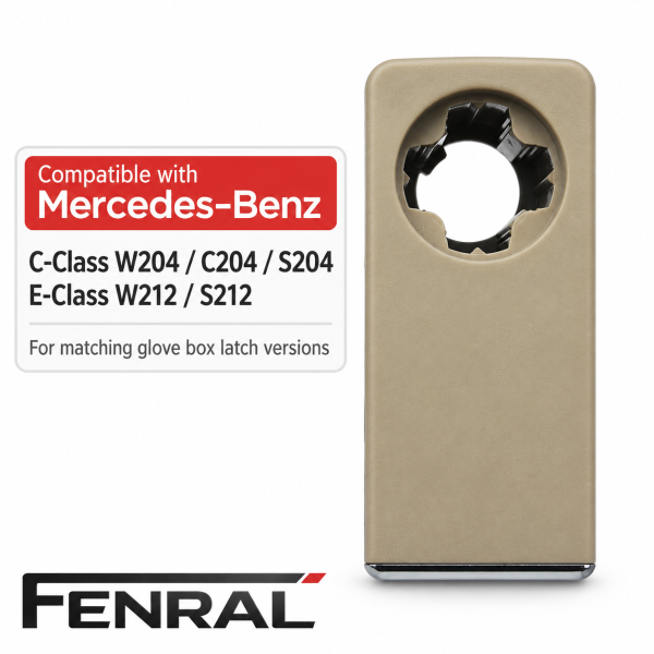 Handschuhfach-Verschlussgriff kompatibel für Mercedes-Benz W204/C204/S204 – Beige – FENRAL