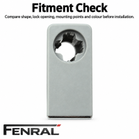 Handschuhfach-Verschlussgriff kompatibel für Mercedes-Benz W204/C204/S204 Grau FENRAL