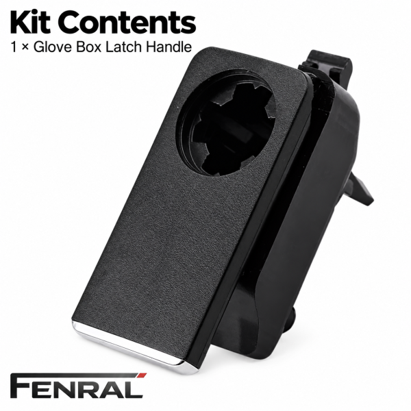 Handschuhfach-Verschlussgriff kompatibel für Mercedes-Benz W204/C204/S204 W212/S212 – Schwarz – FENRAL
