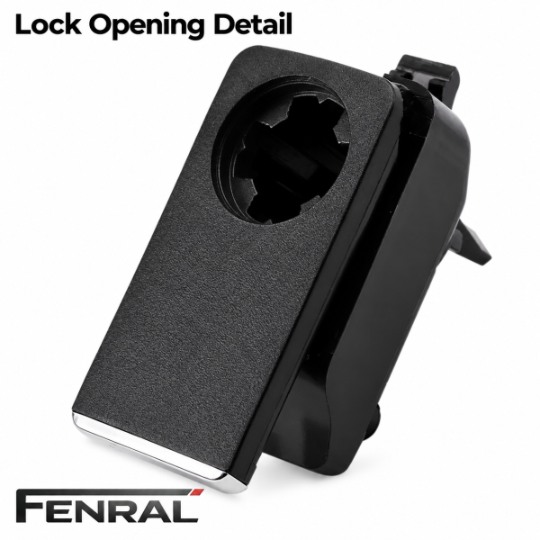 Handschuhfach-Verschlussgriff kompatibel für Mercedes-Benz W204/C204/S204 W212/S212 – Schwarz – FENRAL