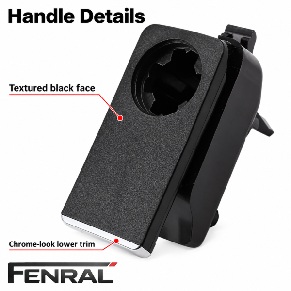 Handschuhfach-Verschlussgriff kompatibel für Mercedes-Benz W204/C204/S204 W212/S212 – Schwarz – FENRAL