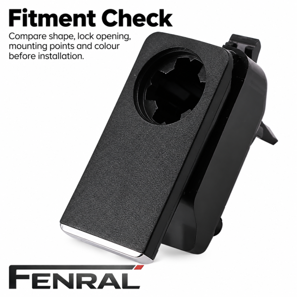 Handschuhfach-Verschlussgriff kompatibel für Mercedes-Benz W204/C204/S204 W212/S212 – Schwarz – FENRAL