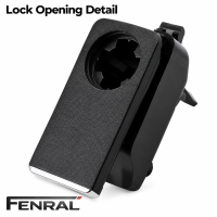 Handschuhfach-Verschlussgriff kompatibel für Mercedes-Benz W204/C204/S204 W212/S212 – Schwarz – FENRAL
