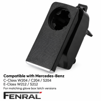 Handschuhfach-Verschlussgriff kompatibel für Mercedes-Benz W204/C204/S204 W212/S212 – Schwarz – FENRAL