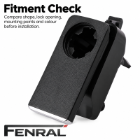 Handschuhfach-Verschlussgriff kompatibel für Mercedes-Benz W204/C204/S204 W212/S212 – Schwarz – FENRAL