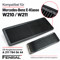 Lüftungsgitter für Schiebedach-Sonnenblende kompatibel für Mercedes-Benz W210/W211 Schwarz FENRAL