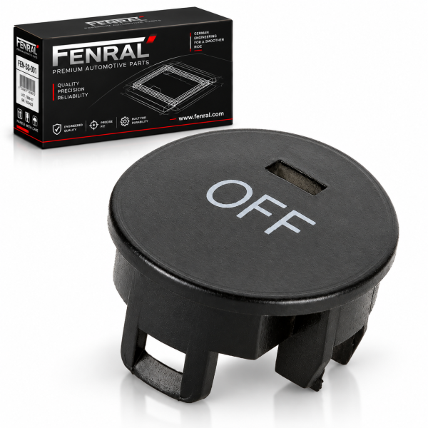 Klima-OFF-Tastenkappe kompatibel für BMW E60/E61 E63/E64 – Schwarz – FENRAL