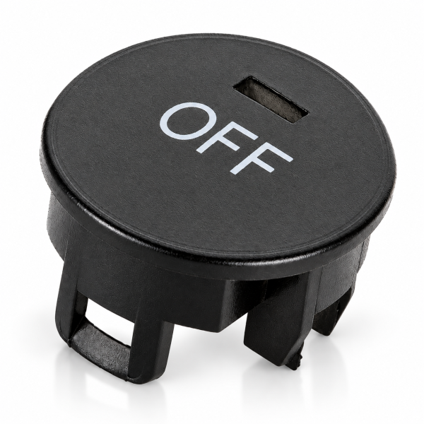 Klima-OFF-Tastenkappe kompatibel für BMW E60/E61 E63/E64 – Schwarz – FENRAL