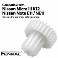 Heizungs- und Klimastellmotor-Reparaturzahnrad kompatibel für Nissan Micra III und Note FENRAL
