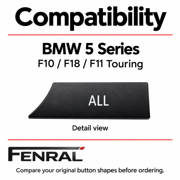 Klima- und Radio-Tastenkappen kompatibel für BMW 5er F10/F11 – FENRAL
