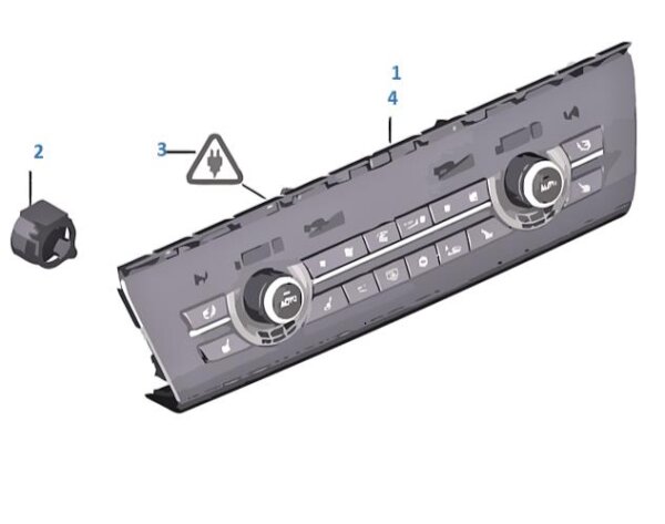 Klima- und Radio-Tastenkappen kompatibel für BMW 5er F10/F11 – FENRAL
