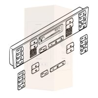 Klimabedienteil Druckknopf Set 14-teilig kompatibel für BMW 5er E39 & X5 E53 | Ersatz Schaltknöpfe Klimaeinheit | Reparatur Set Klimasteuerung