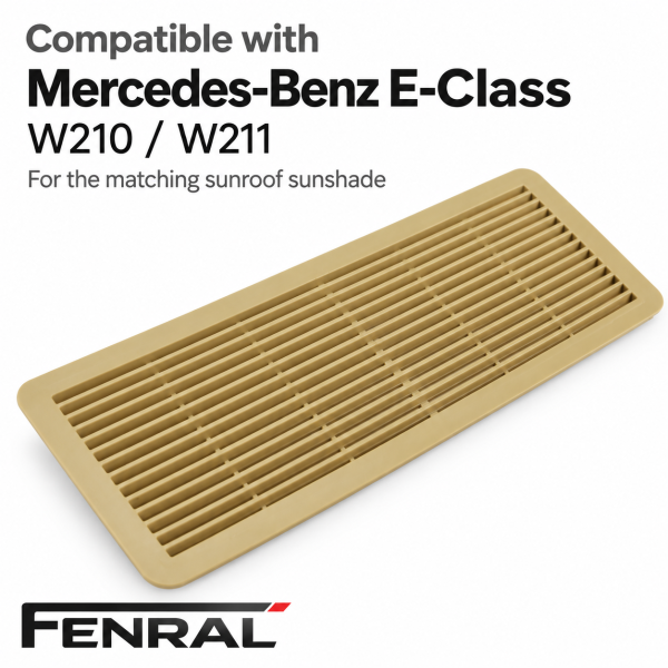 Lüftungsgitter für Schiebedach-Sonnenblende kompatibel für Mercedes-Benz W210/W211 Beige FENRAL