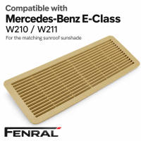 Lüftungsgitter für Schiebedach-Sonnenblende kompatibel für Mercedes-Benz W210/W211 Beige FENRAL